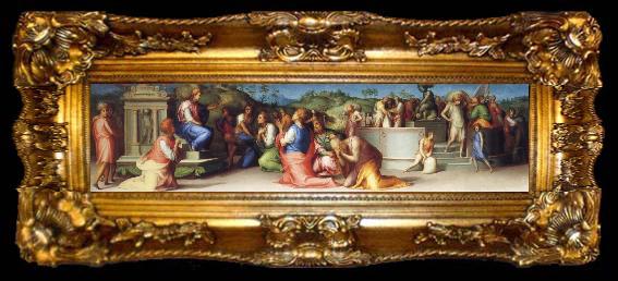 framed  Pontormo Joseph-s Brothers Beg for Help, ta009-2