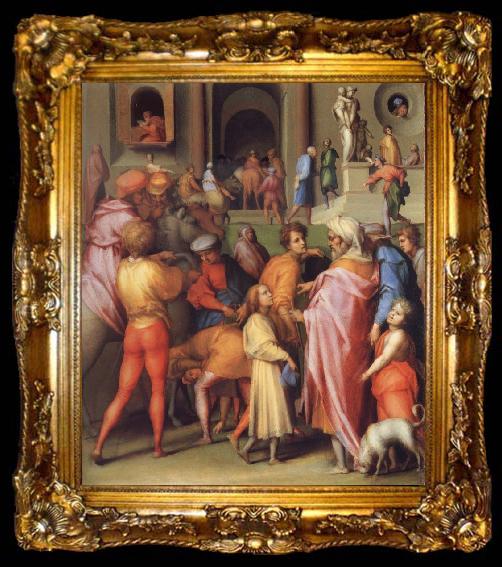framed  Pontormo Joseph Sold to Potiphar, ta009-2