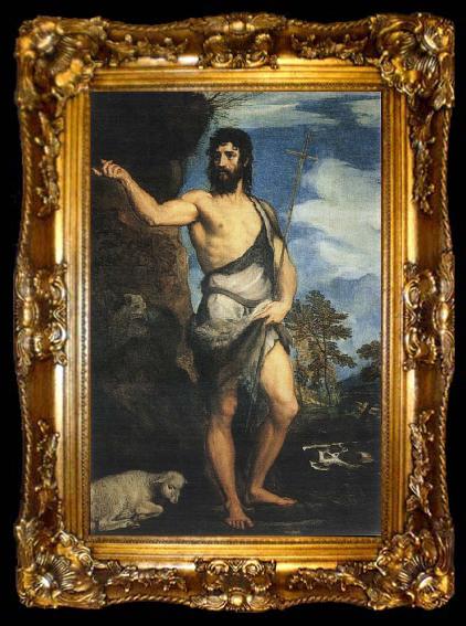 framed  Titian St John the Baptist, ta009-2