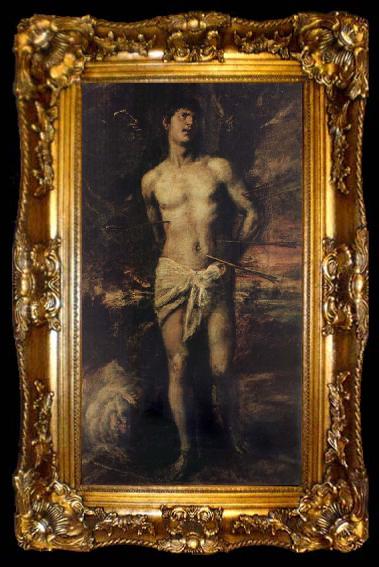 framed  Titian St Sebastian, ta009-2