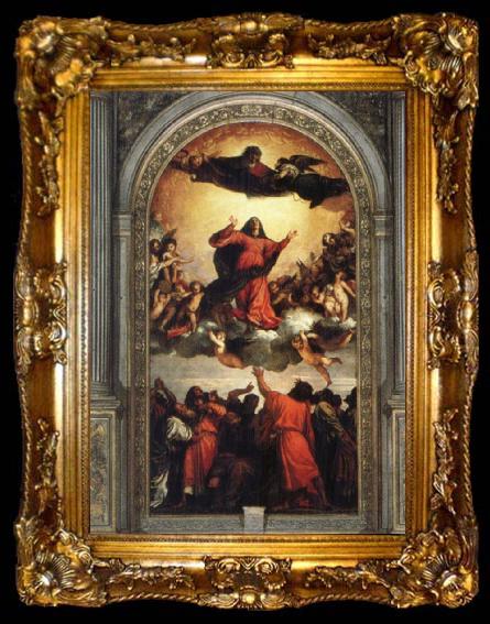 framed  Titian Assumption of the Virgin, ta009-2
