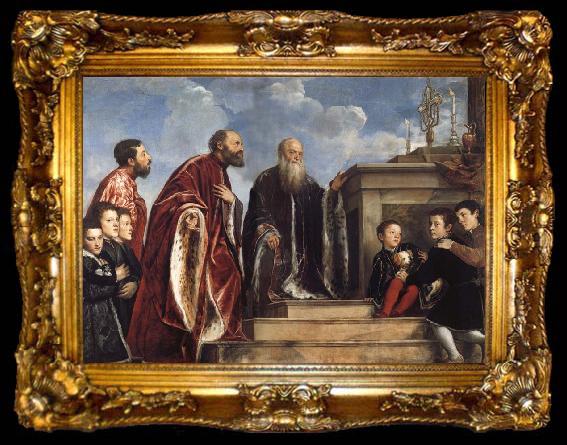framed  Titian The Vendramin Family, ta009-2