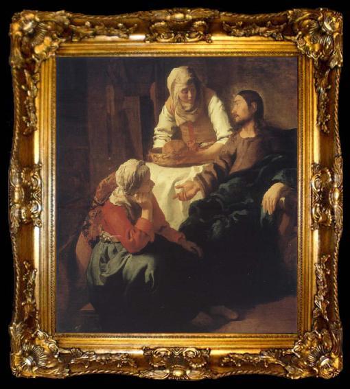 framed  JanVermeer Christ in Maria and Marta, ta009-2