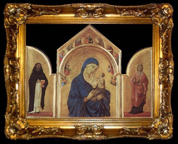 framed  Duccio Virgin and Child, ta009-2