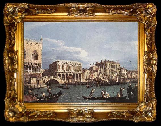 framed  Canaletto The Molo and the Riva degli Schiavoni from the Bacino di San Marco, ta009-2
