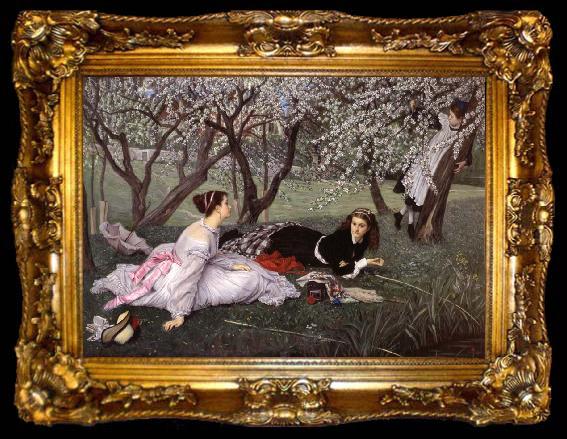 framed  J.J.Tissot Spring, ta009-2