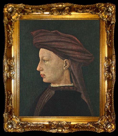 framed  MASACCIO Profile Portrait of a Young Man, ta009-2