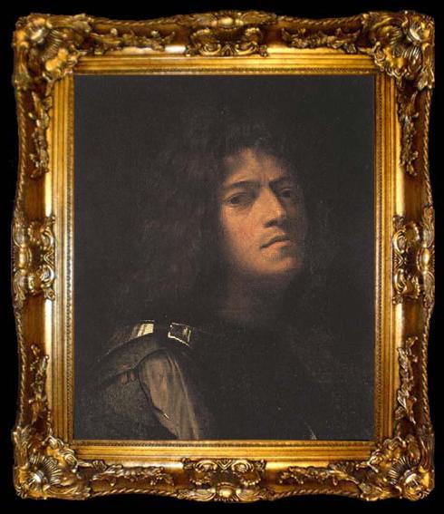 framed  Giorgione Self-Portrait, ta009-2