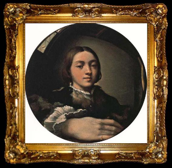 framed  PARMIGIANINO Self-Portrait, ta009-2