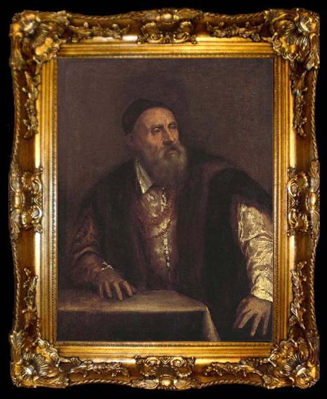 framed  Titian Self-Portrait, ta009-2