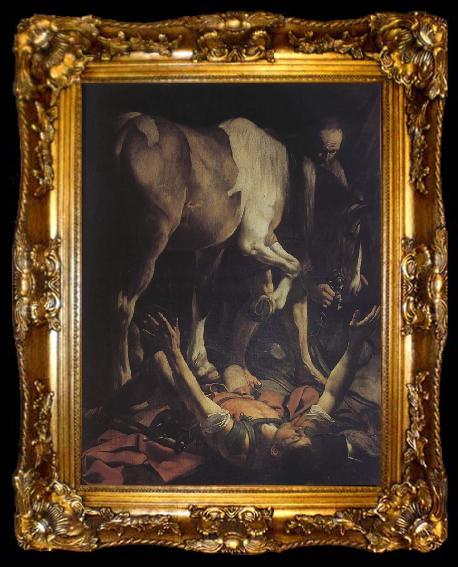 framed  Caravaggio St. Paul s conversion, ta009-2