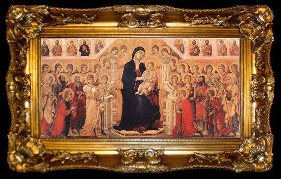 framed  Duccio Maesta with Twenty Angels and Nineteen Saints., ta009-2