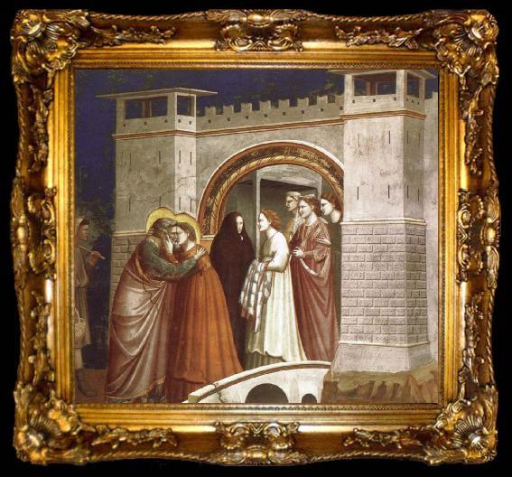 framed  Giotto The Meeting at the Golden Gate, ta009-2