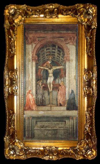 framed  MASACCIO Holy Trinity, ta009-2