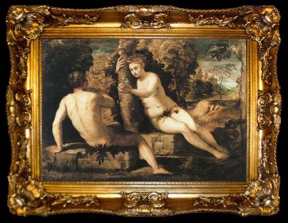 framed  Tintoretto adam and eve, ta009-2