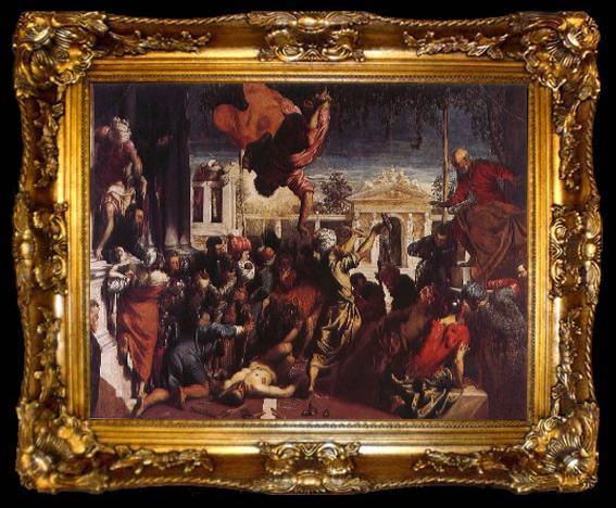 framed  Tintoretto Slave miracle, ta009-2