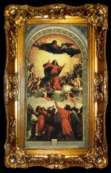 framed  Titian Assumption, ta009-2