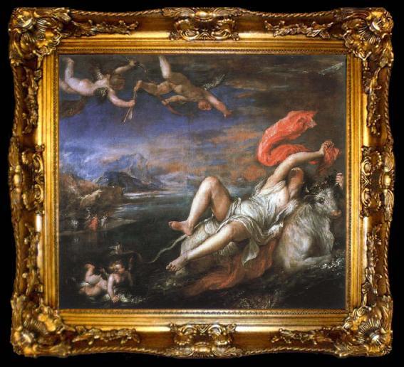 framed  Titian the rape of europa, ta009-2