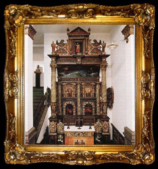framed  kulturen altaruppsats fran kyrkan i rang i rang skane, ta009-2