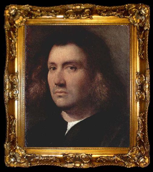 framed  Giorgione The San Diego Portrait of a Man, ta009-2