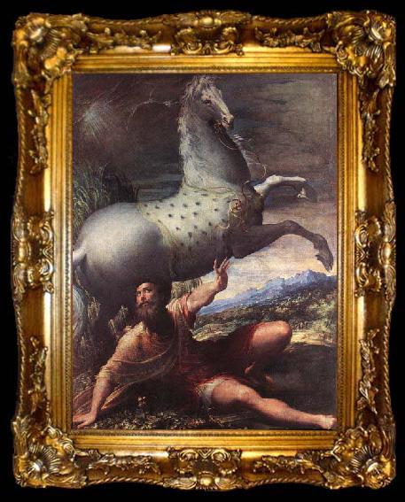 framed  PARMIGIANINO The Conversion of St Paul - Oil on canvas, ta009-2