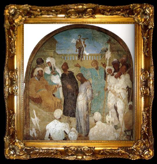 framed  Pontormo Christ before Pilate, ta009-2