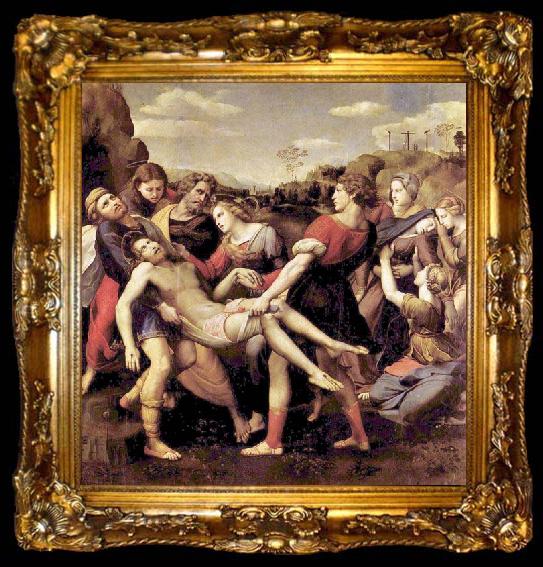 framed  Raphael Deposition of Christ,, ta009-2