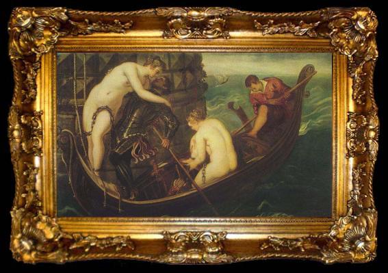framed  Tintoretto The Deliverance of Arsenoe, ta009-2