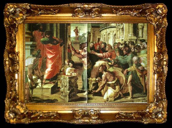 framed  Raphael the sacrifice at lystra, ta009-2