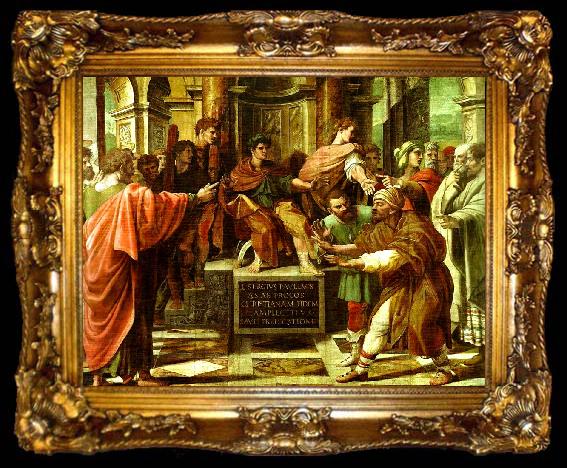 framed  Raphael the convetsion of the proconsul sergius paulus, ta009-2
