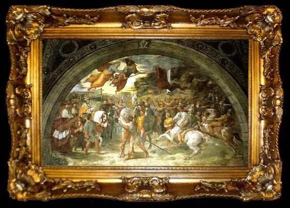 framed  Raphael repulse of attila, ta009-2