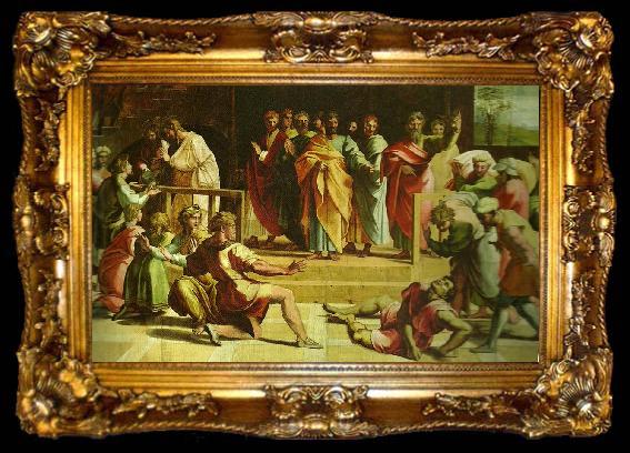framed  Raphael the death of ananias, ta009-2