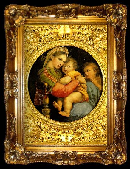 framed  Raphael madonna della tenda, ta009-2