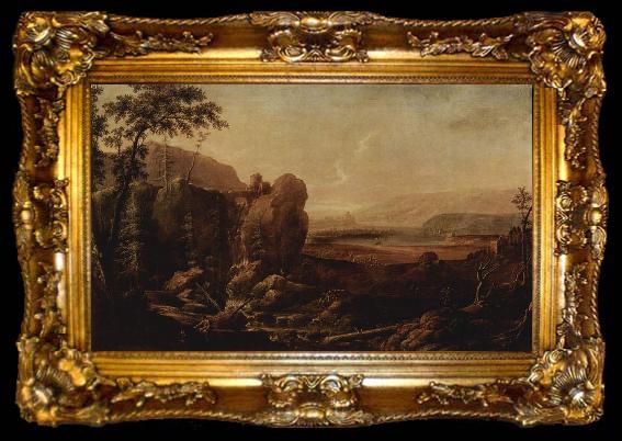 framed  Alexander Landschaft mit Wasserfall, ta009-2