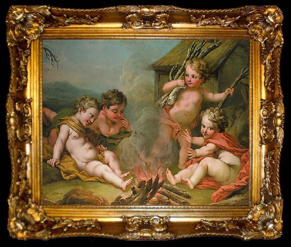 framed  Anonymous Allegory of Winter, ta009-2