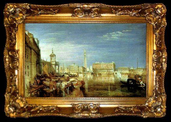 framed  J.M.W.Turner bridge of sighs, ducal palace and custom house, ta009-2
