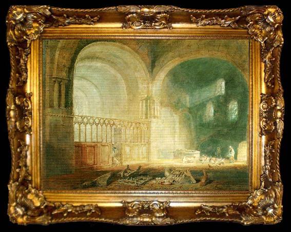 framed  J.M.W.Turner trancept of ewenny priory, ta009-2
