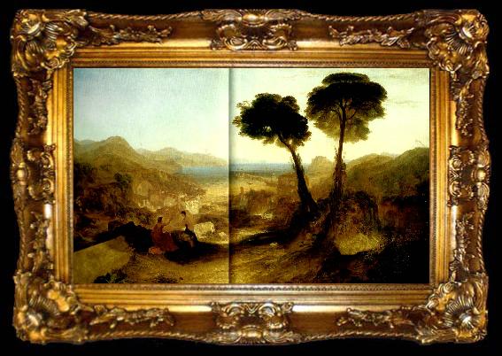 framed  J.M.W.Turner the bay of baiae with appllo and the sibyl, ta009-2