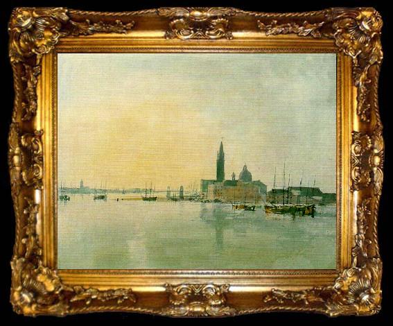 framed  J.M.W.Turner venice san giorgio maggiore from the dogana, ta009-2