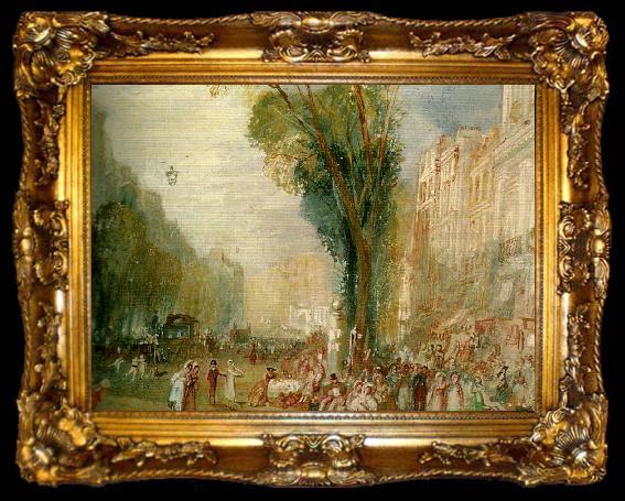 framed  J.M.W.Turner boulevard des italiens, ta009-2