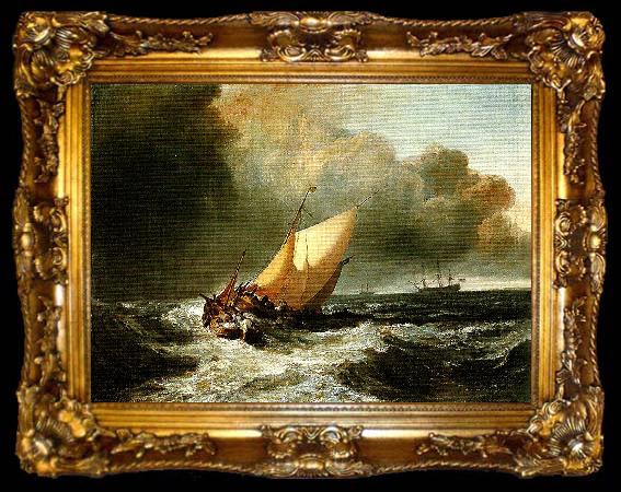 framed  J.M.W.Turner dutch boats in a gale, ta009-2