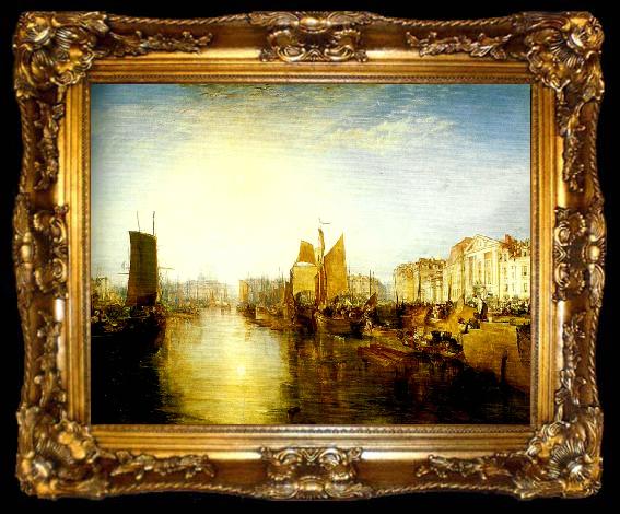framed  J.M.W.Turner harbour of dieppe, ta009-2