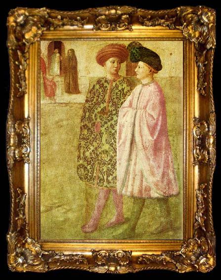 framed  Masolino florentinska ynglingar omkring, ta009-2