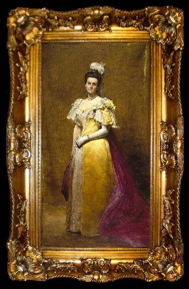 framed  Carolus-Duran Portrait of Emily Warren Roebling, ta009-2