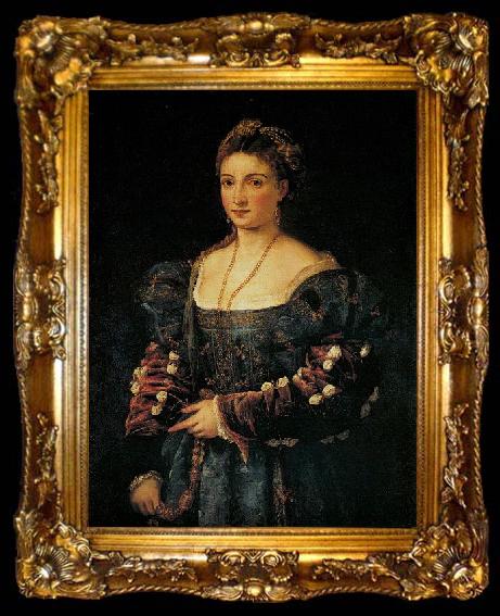 framed  Titian La Bella, ta009-2