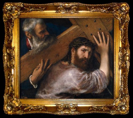 framed  Titian Christ Carrying the Cross, ta009-2