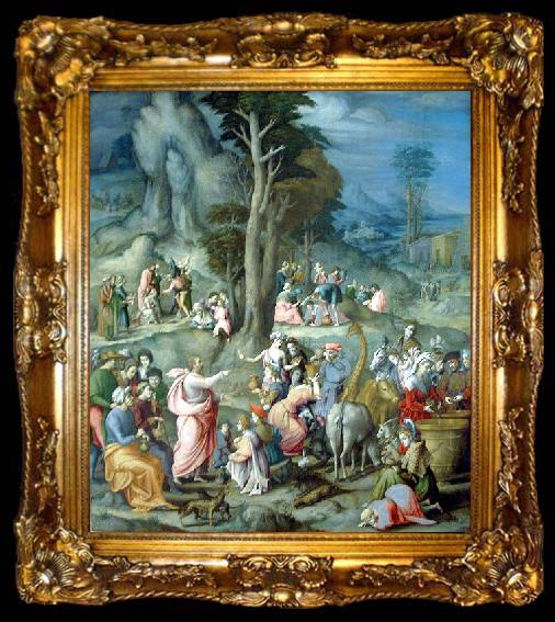 framed  BACCHIACCA The Gathering of Manna, ta009-2