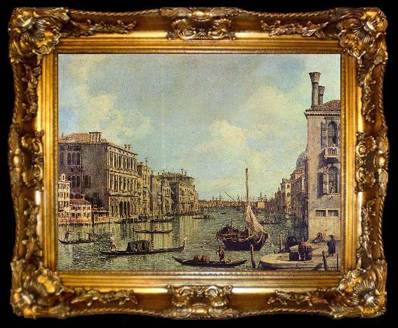 framed  Canaletto Veduta del Canale Grande in Richtung auf den Hafen von San Marco, ta009-2