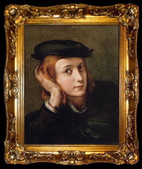 framed  PARMIGIANINO Portrait of a Youth, ta009-2