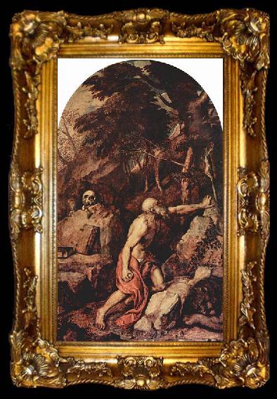 framed  Titian Hl. Hieronymus, ta009-2